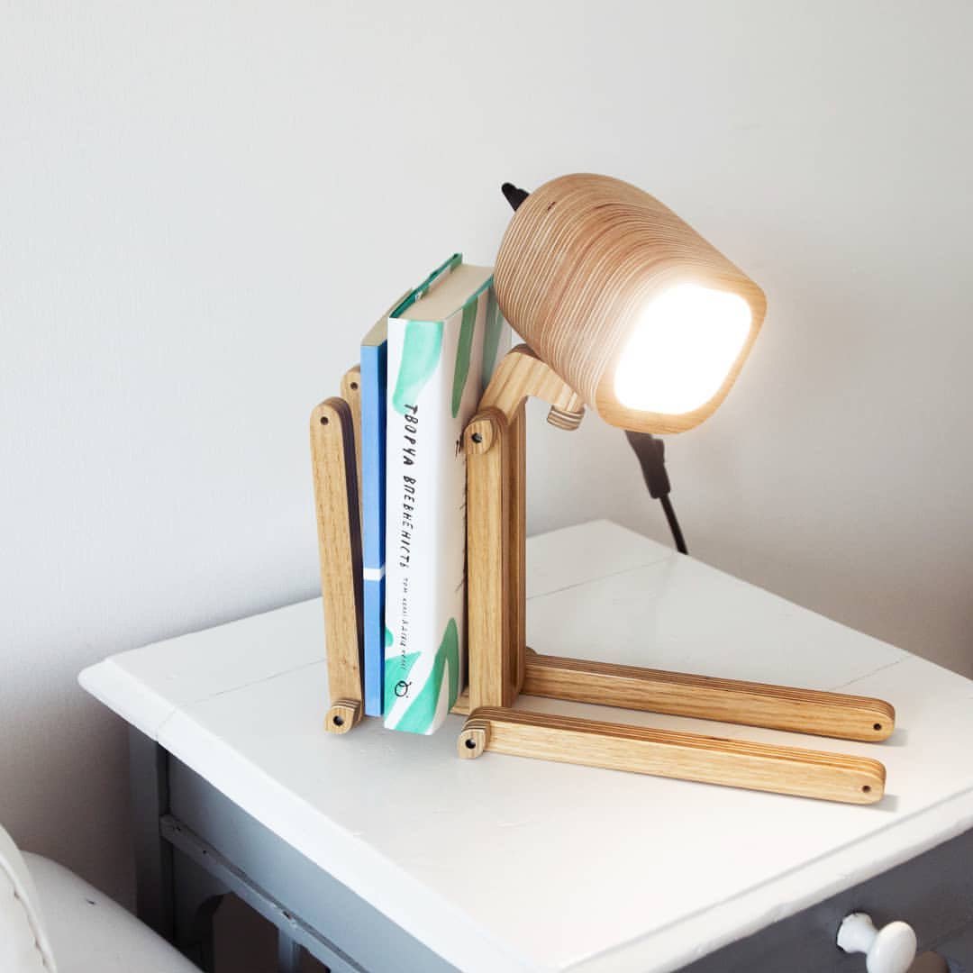 MacMan™ Club Handmade Wooden Desk Lamp - MacMan™ Club | Canada