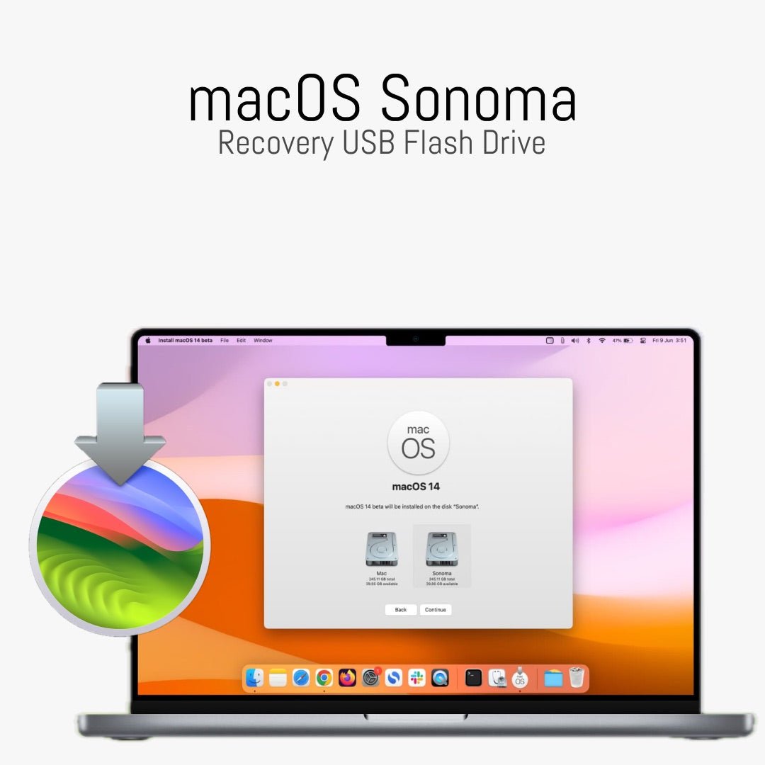 macOS Sonoma Recovery USB Flash Drive